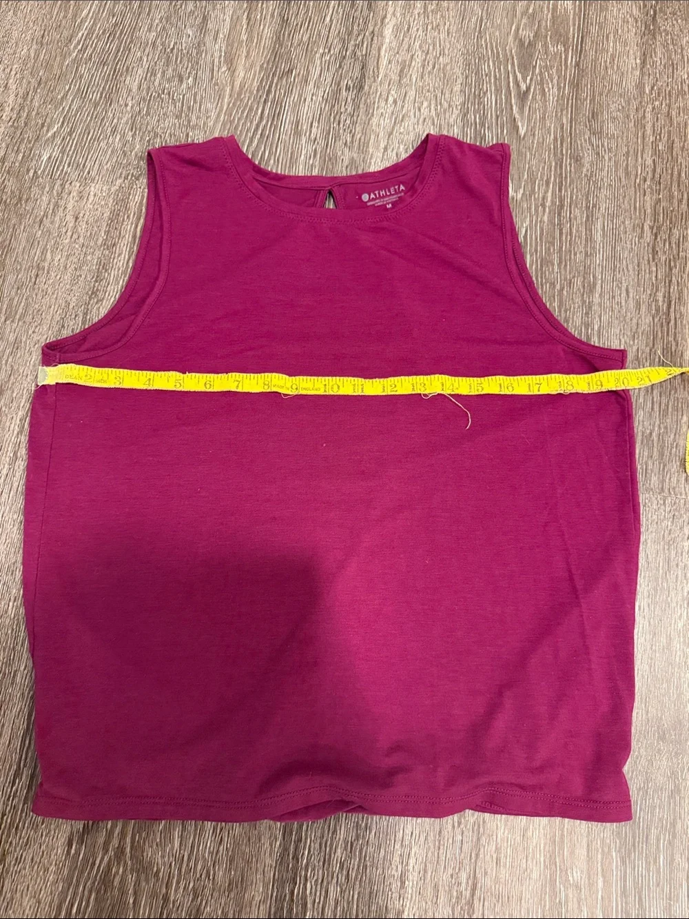Athleta Deep Magenta Sleeveless Workout Tank.  Size - medium